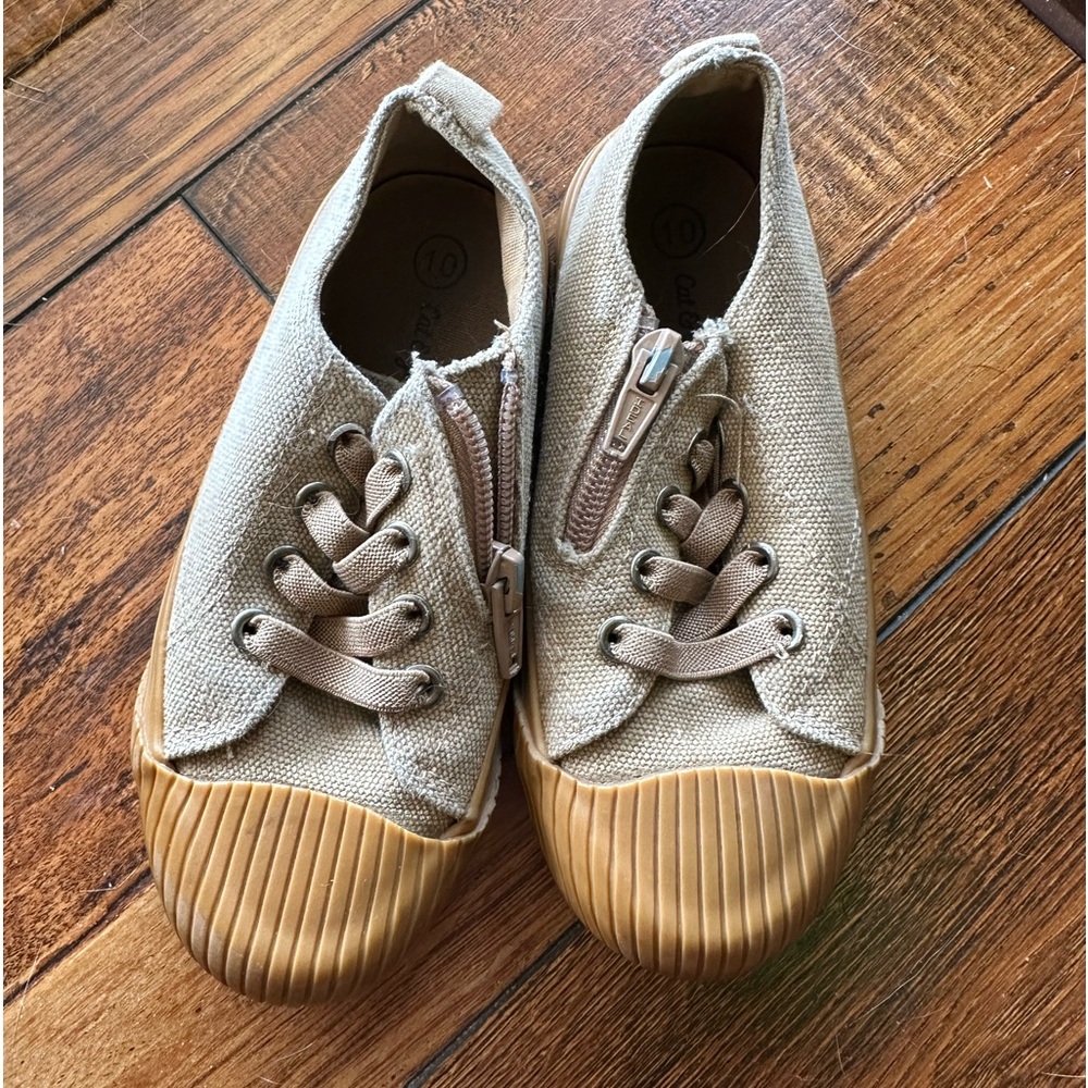 Cat and jack target brand kid shoes size 10, slightly worn if at all.
